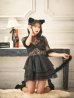 画像11: 【即日発送！】【ハロウィン】 黒猫シアーレースワンピース 【コスプレ5点セット】 【S-XLサイズ/1カラー】[OF03]