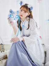 【予約商品/10月上旬発送予定】【ハロウィン】猫巫女レース袴 【コスプレ5点セット】 【FREEサイズ/2カラー】[OF03]