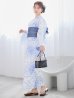 画像3: 【予約 / 4月中旬発送予定】白菊月の古典浴衣 OBI-hira-100-ok-4-DusBL / HIMO-900-yn-4-GYxGY / YA-73-kn-BLGR / GETA-01-kj-2-BL / [yo/YMT]