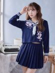 画像5: 【即日発送！】【ハロウィン】セーラー服JK/女子高生/セーラー服コスプレセット【ハロウィン3点セット】【S-Mサイズ/2カラー】[OF01] (5)