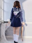 画像7: 【即日発送！】【ハロウィン】セーラー服JK/女子高生/セーラー服コスプレセット【ハロウィン3点セット】【S-Mサイズ/2カラー】[OF01] (7)