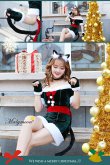 画像2: 【即日発送】【クリスマスコスプレ7点セット】【Malymoon/マリームーン】キャットサンタコスプレ【フリーサイズ/1カラー】[OF03] (2)