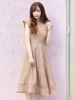 画像4: SALE!【sifeel/シフィール】花柄総レースワンピースドレス/フリル/胸元隠し/背中隠し/ワンピース/フレアースカート/キャバドレス/パッド無し/ミディアムドレス【S-XLサイズ/2カラー】[OF08] 【YN】dzw (4)