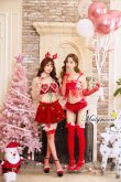 画像4: 【即日発送】【クリスマスコスプレ5点セット】【Malymoon/マリームーン】セクシーサンタクロース【フリーサイズ/1カラー】[OF03] (4)