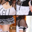 画像10: 【即日発送】レースブラックメイド服《ハロウィンコスプレ6点セット》【Malymoon/マリームーン】[OF03] (10)