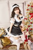 画像8: 【即日発送！】【クリスマスコスプレ6点セット】【Malymoon/マリームーン】サイドカットサンタ【Fサイズ/2カラー】[OF03] (8)