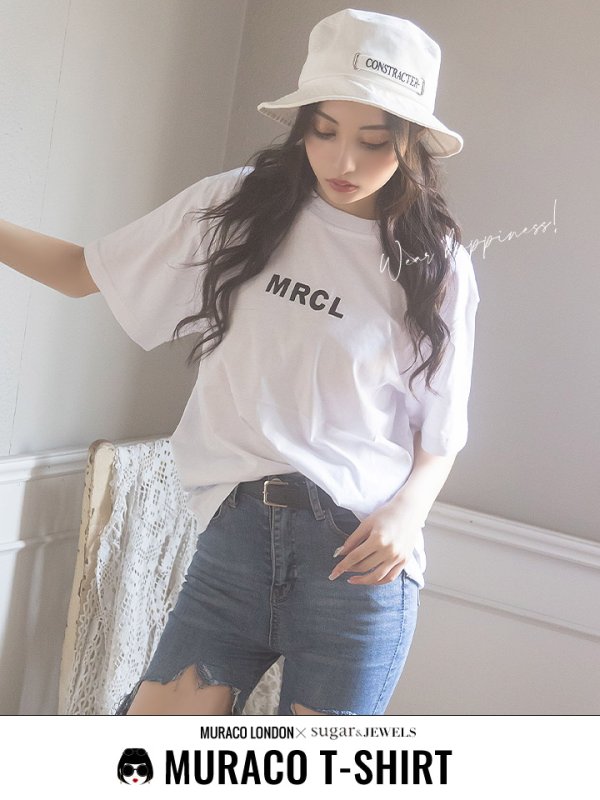 画像1: 【MURACO×sugar&JEWELS】MURACOLONDON ムラココラボTシャツ/ ベーシックロゴデザイン【S-XLサイズ】[HC02] (1)