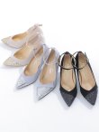 画像19: 【COMEX】 3color/ 7.5cmヒール/ グリッター/ ラメ/ ポインテッドトゥ/ ストラップ/ ハイヒール/ ストラップ/ パンプス[OF02] (19)