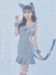 画像22: 【即日発送】【ハロウィン】 キャットレースミニワンピ 【コスプレ5点セット】【XS-Mサイズ/3カラー】[OF01] (22)