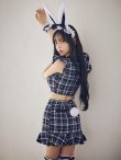 画像11: 【即日発送】【ハロウィン】 チェックバニーセットアップ  【コスプレ6点セット】【XS-Lサイズ/2カラー】[HC02] (11)