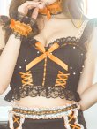 画像35: 【即日発送】【ハロウィン】パールレースキャットセットアップ【コスプレ6点セット】【S-Mサイズ/2カラー】[OF01] (35)