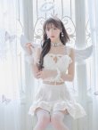 画像11: 【即日発送】【ハロウィン】セクシー天使セットアップ【コスプレ7点セット】【XS-Lサイズ/1カラー】[OF01-H] (11)