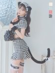 画像35: 値下げ！【即日発送】【ハロウィン】ツイードキャットセットアップ 【コスプレ6点セット】 【XS-Mサイズ/4カラー】[HC02] (35)