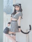 画像15: 値下げ！【即日発送】【ハロウィン】ツイードキャットセットアップ 【コスプレ6点セット】 【XS-Mサイズ/4カラー】[HC02] (15)