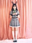 画像1: 【即日発送】【ハロウィン】【LARME/ラルム掲載】 グレンチェックセットアップバニー 【コスプレ6点セット】【XS-Mサイズ/1カラー】[HC02] (1)