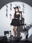 画像11: 【即日発送！】【ハロウィン】ビジューブラックキャットセットアップ 【コスプレ7点セット】[OF03] (11)