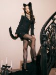 画像11: 【予約商品/10月上旬発送予定】【ハロウィン】 黒猫ワンピース 【コスプレ4点セット】 【XS-XLサイズ/２カラー】[HC02] (11)