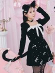 画像4: 【予約商品/9月中旬発送予定】【ハロウィン】キャットリボンバルーンワンピース 【コスプレ4点セット】 【S-Lサイズ/1カラー】[OF03] (4)