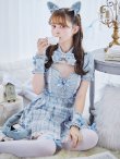 画像15: 【予約商品/10月中旬発送予定】【sugar nine×マリームーンコラボ】 【ハロウィン】マリームーンコラボ制服ネコセットアップ 【コスプレ7点セット】 【XS-Lサイズ/2カラー】[OF03] (15)