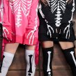 画像5: 【値下げ！】スカルプリントパーカーコスプレ【ハロウィン】【S-XLサイズ/2カラー】(7108sockSB B-W) [HC02] (5)