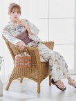 画像18: 【予約 / 4月下旬発送予定】フローラルピンクブルー浴衣 OBI-siwa-204-wk-14-DusP / HIMO-900-yn-8-P / HEKO-800-sb-11-MOC / YA-1077-wk-P / GETA-02-ok-8-RoseP/ [y/OF01] (18)