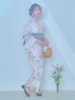 画像4: 【即日発送】ホワイトベージュ紫陽花浴衣 siwa-719ok / Yhimo-IV / Yheko-WH / YCA82-1wk-BE / CG-15-IV/ [HC02] (4)