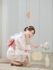 画像14: 【予約 / 5月中旬発送予定】淡色桜花柄浴衣 OBI-siwa-200-kj-8-P / HIMO-900-yn-8-P / HEKO-800-sb-5-W / YA-1079-kj-7-W / GETA-01-kj-7-P/ [/OF01] (14)