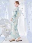 画像12: 【予約 / 5月中旬発送予定】洋モダンミントグリーン浴衣 OBI-siwa-200-kj-13-OW / HIMO-900-yn-5-IV / HEKO-800-sb-5-W / YA-1069-kn-W / GETA-01-kj-3-IV/ [y/YMT] (12)